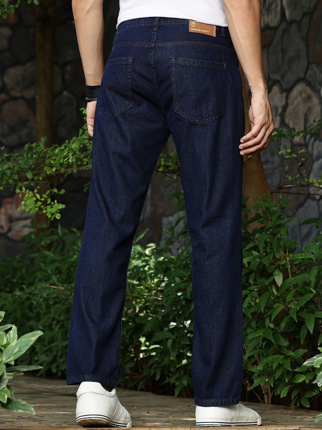 Thomas Scott Men Smart Pure Cotton Relaxed Fit Jeans