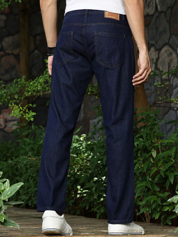 Thomas Scott Men Smart Pure Cotton Relaxed Fit Jeans