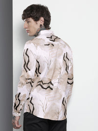 The Indian Garage Co Slim Fit Floral Printed Casual Shirt