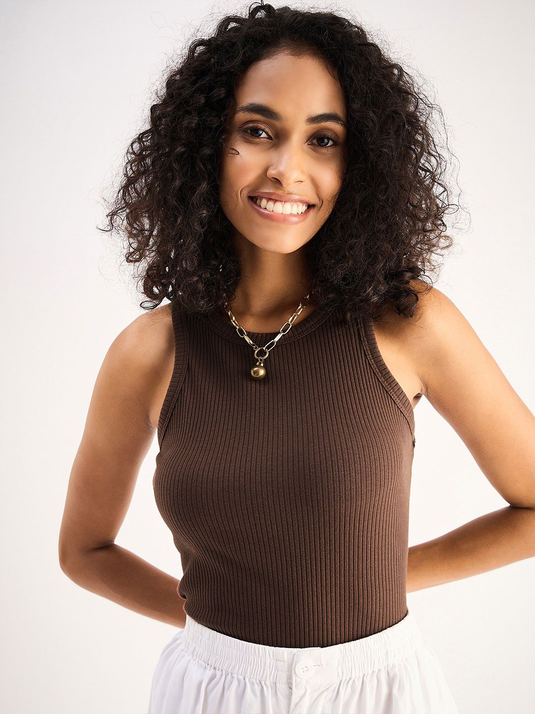 SASSAFRAS BASICS Round Neck Cotton Top