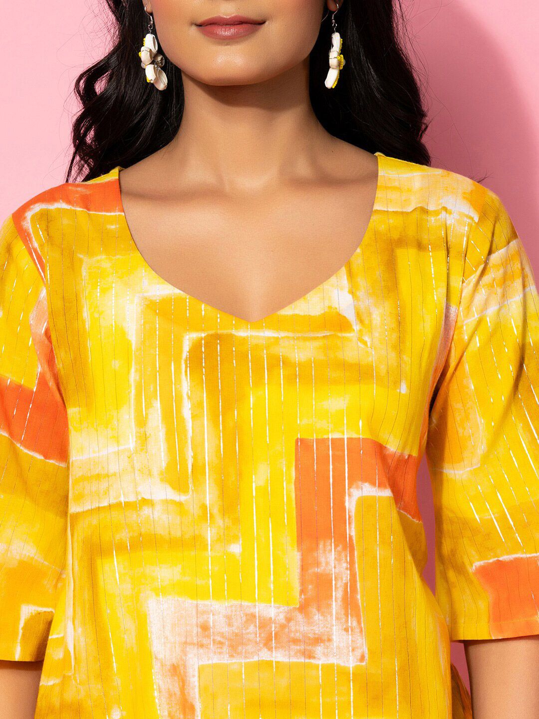 Libas Printed Pure Cotton Kurta with Salwar