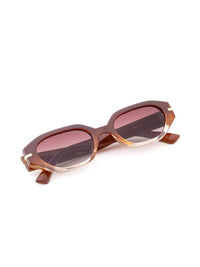 IRUS by IDEE Women Oval Sunglasses with UV Protected Lens IRS1369C5SG