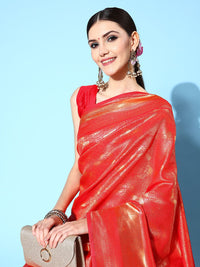 Saree mall Ethnic Motifs Saree with Woven Design Border