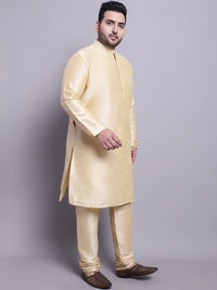 SOJANYA PLUS Mandarin Collar Kurta With Pyjamas & Nehru Jacket