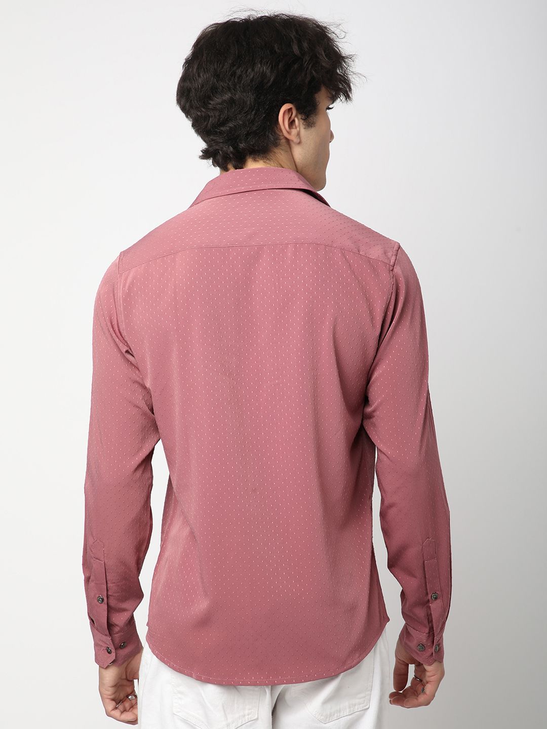 VASTRADO Men Classic Slim Fit Opaque Casual Shirt