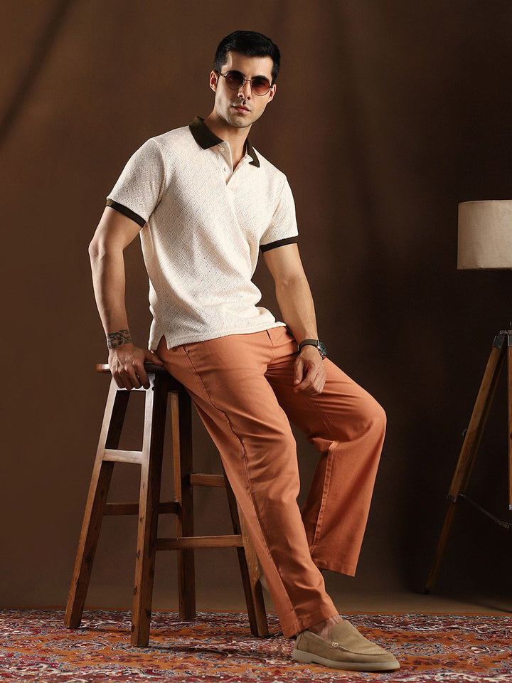 Campus Sutra Men Solid Comfort Trousers