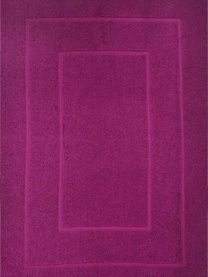 BOMBAY DYEING Purple Pure Cotton Anti Skid 450 GSM Bath Rugs