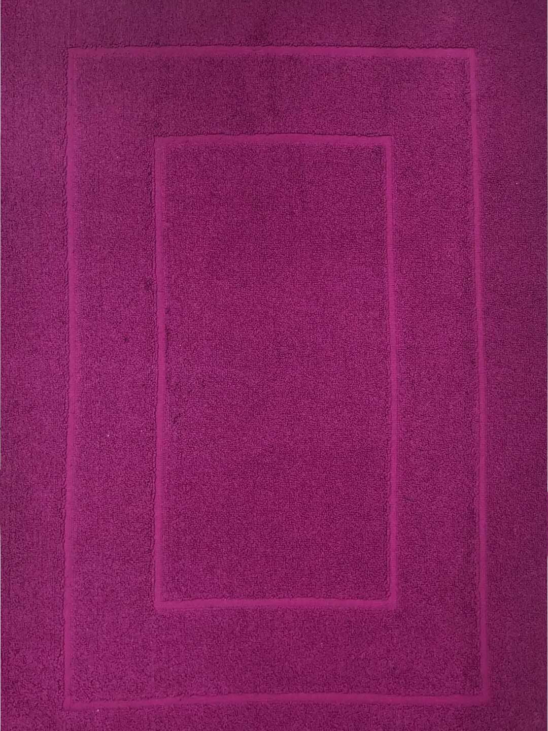 BOMBAY DYEING Purple Pure Cotton Anti Skid 450 GSM Bath Rugs