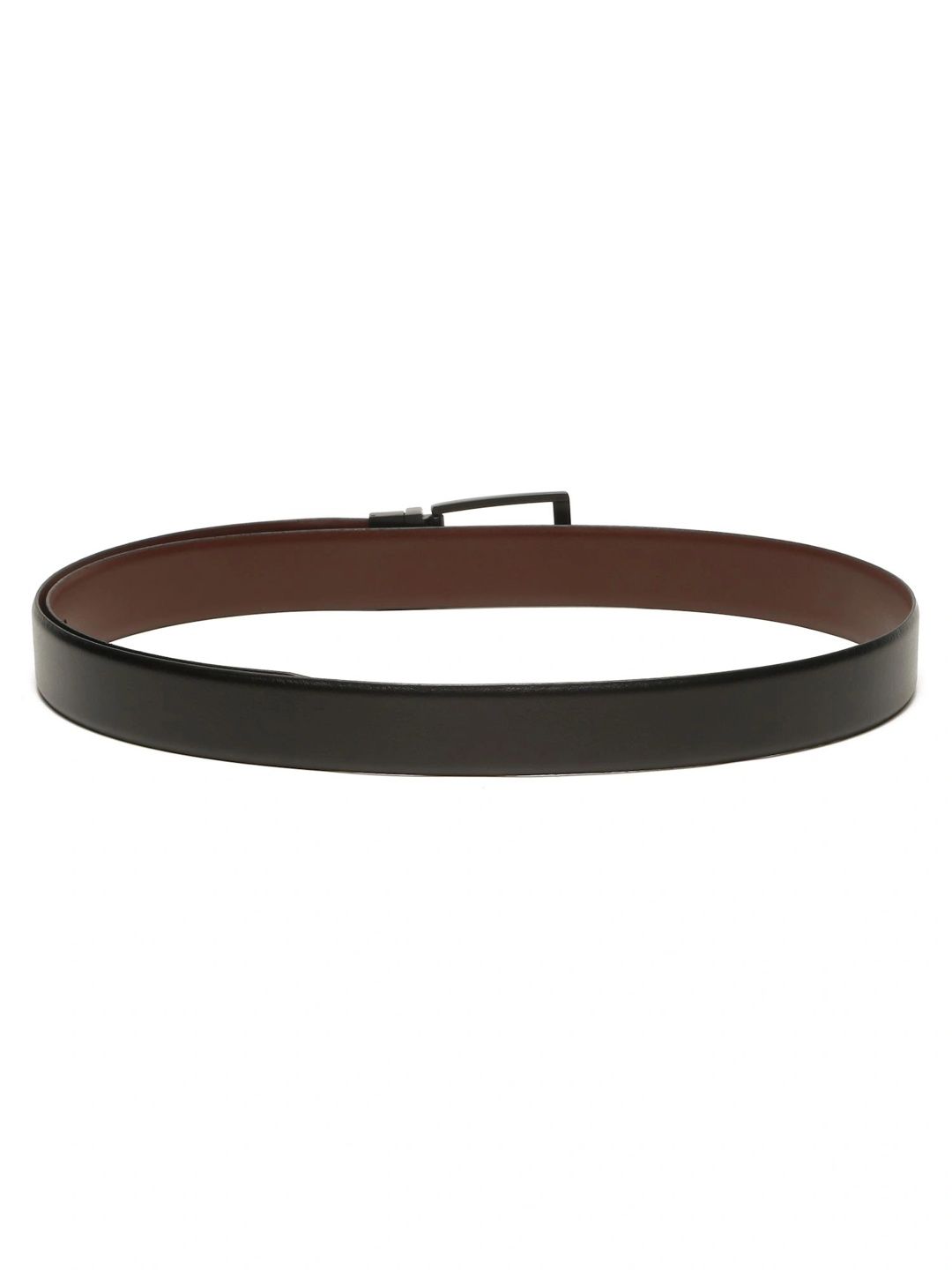 Teakwood Leathers Men Textured Leather Reversible Formal Belt