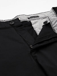 Thomas Scott Men New Millennium Fit Black Easy Wash  Chinos Trousers