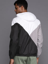 HRX by Hrithik Roshan Colourblocked Hooded Tailored Jacket