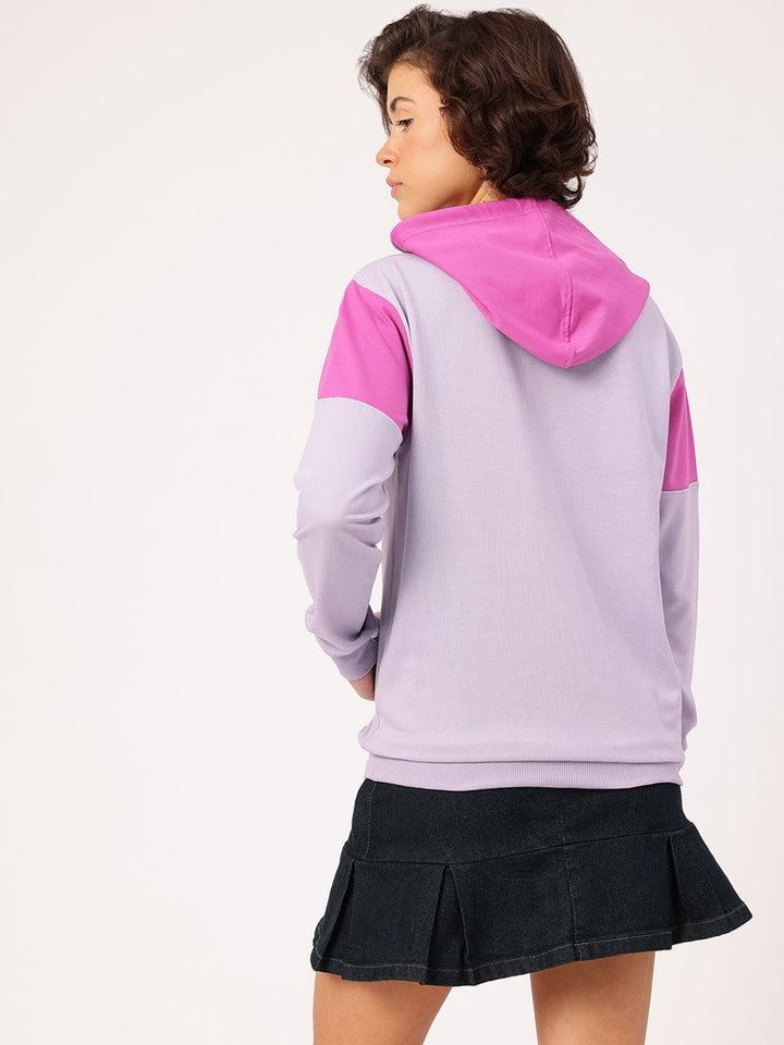 DressBerry Colourblocked Hooded SweatShirt