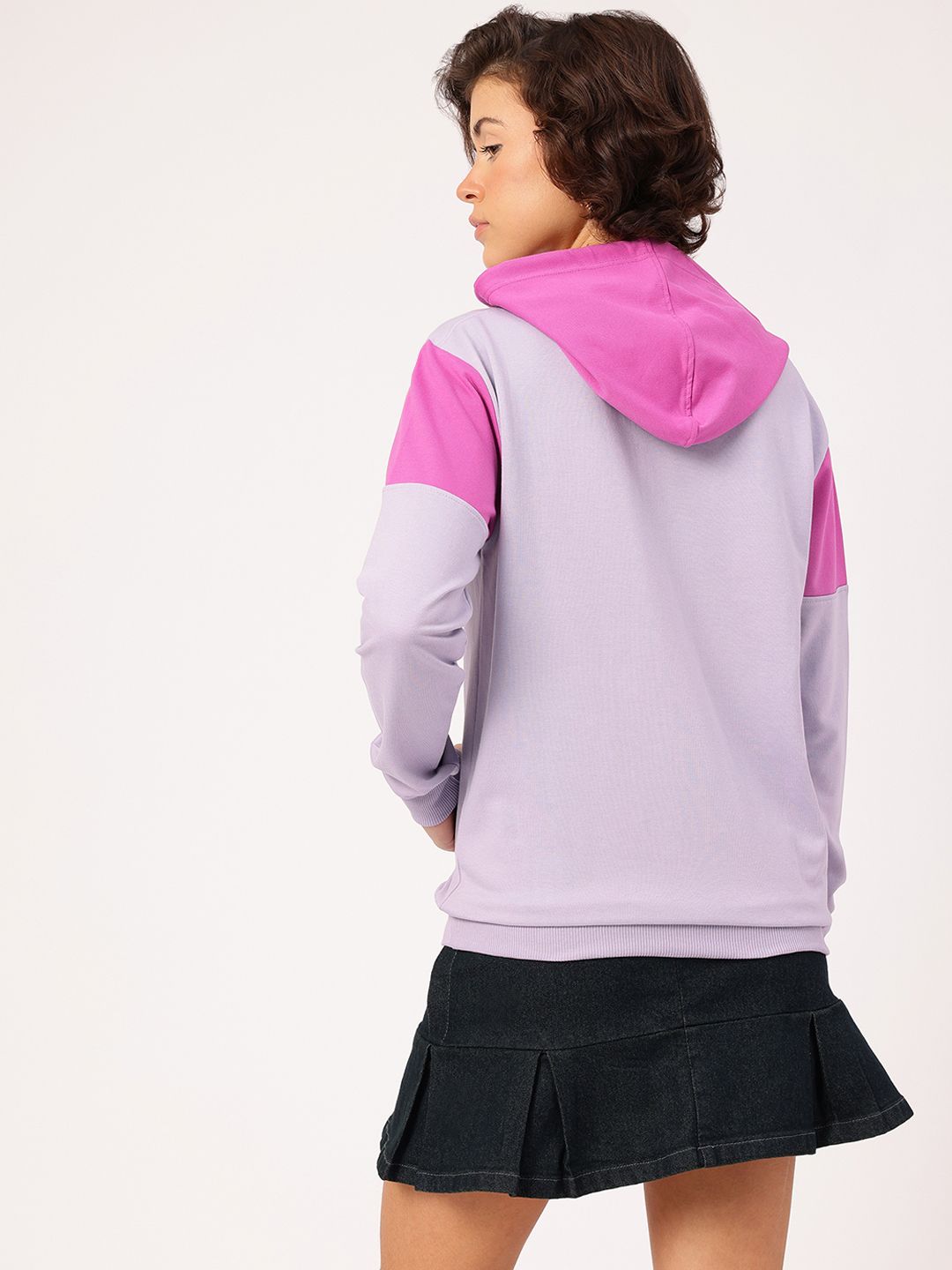 DressBerry Colourblocked Hooded SweatShirt