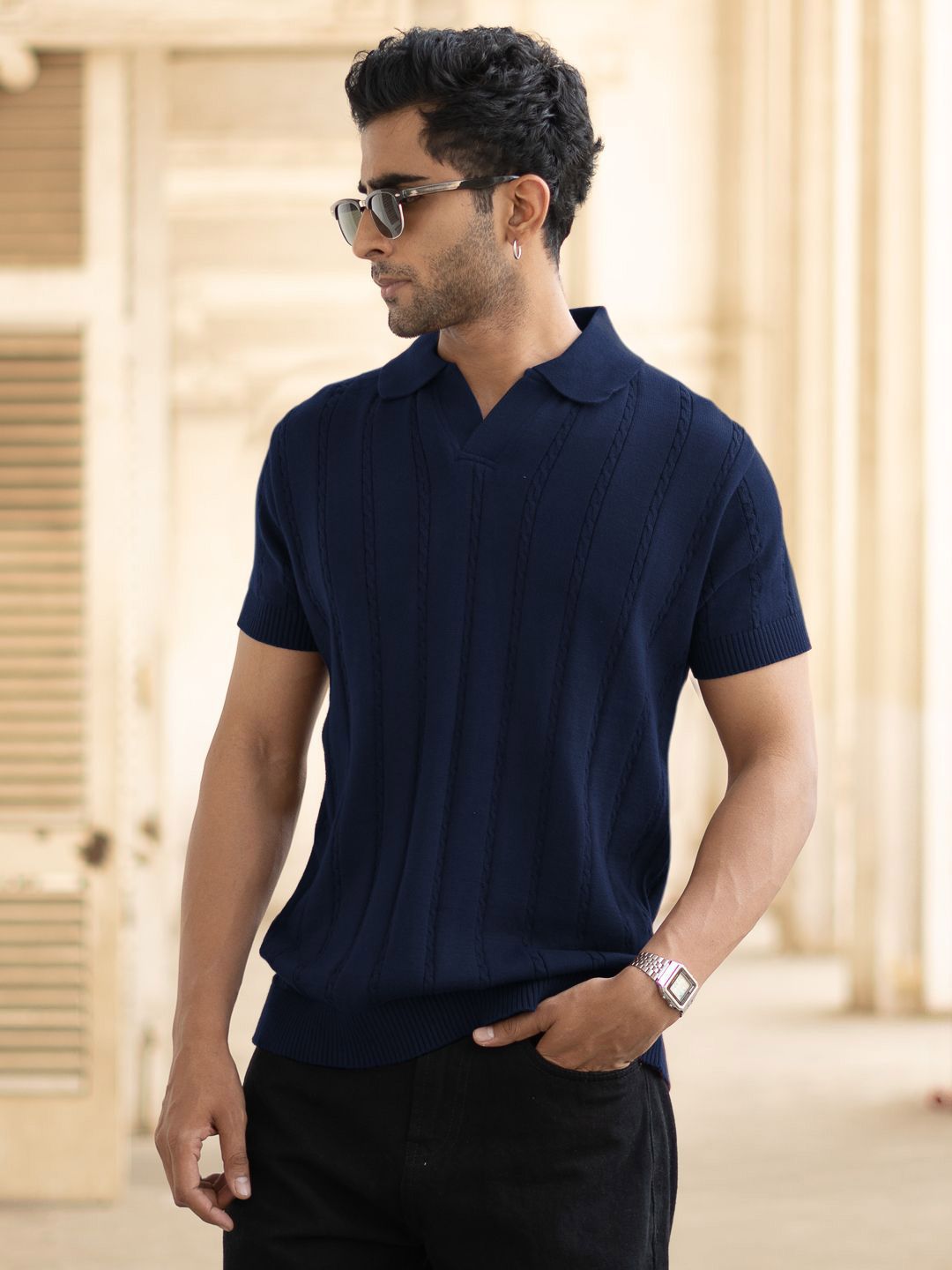 Powerlook Men Polo Collar T-shirt