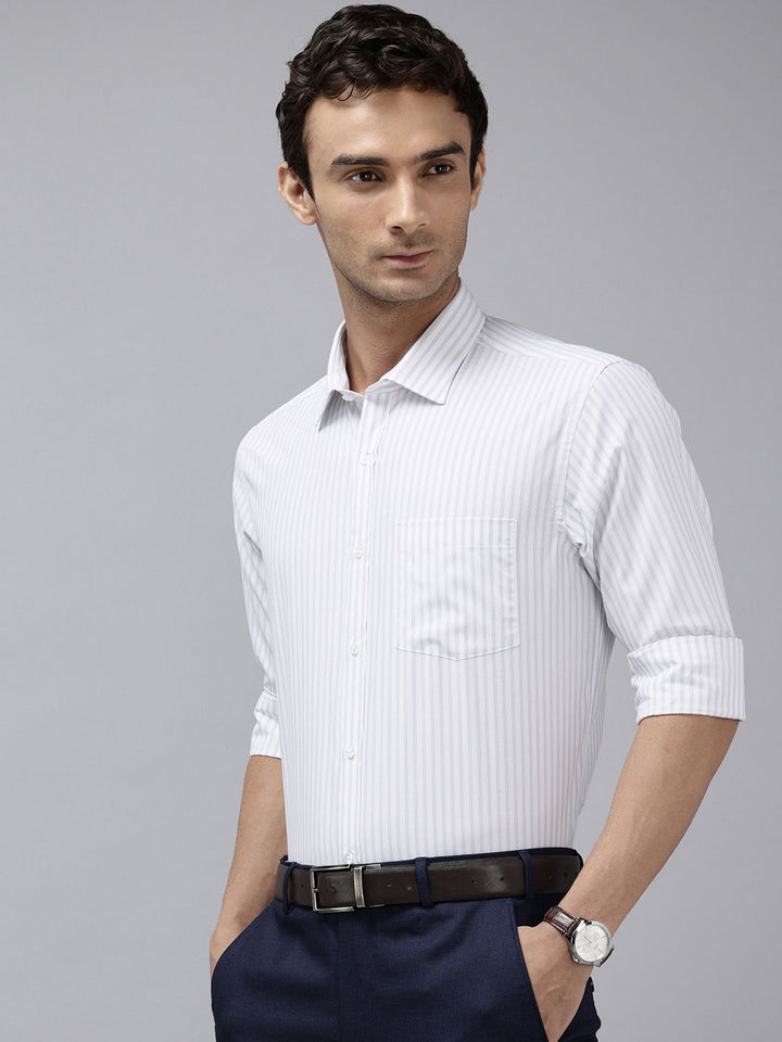 Park Avenue Slim Fit Striped Formal Shirt