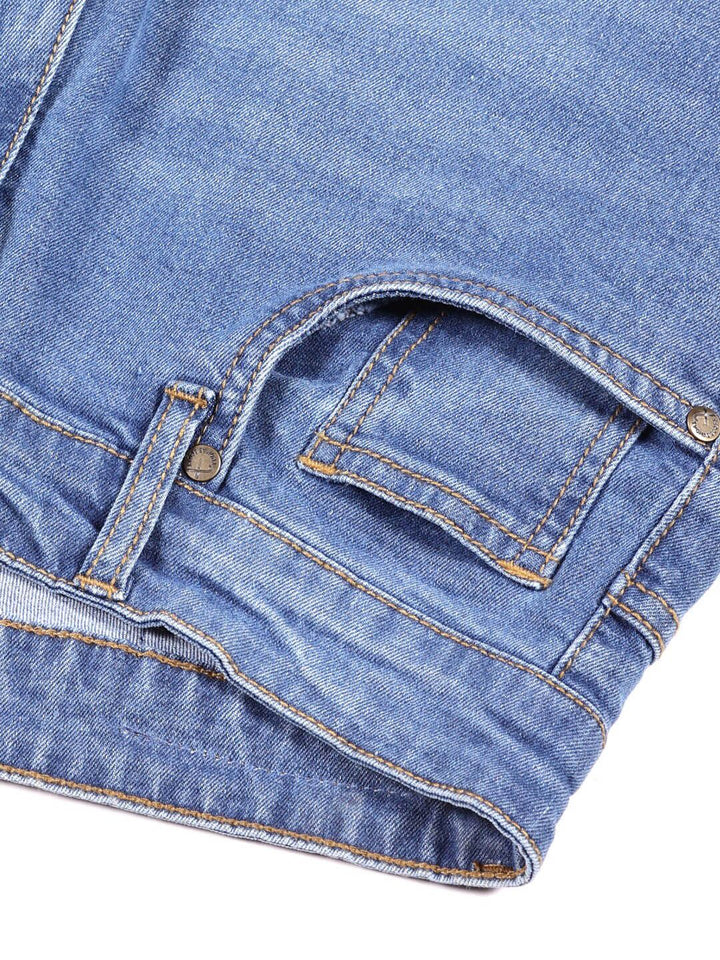 Thomas Scott Men Smart Bootcut Light Fade Stretchable Jeans