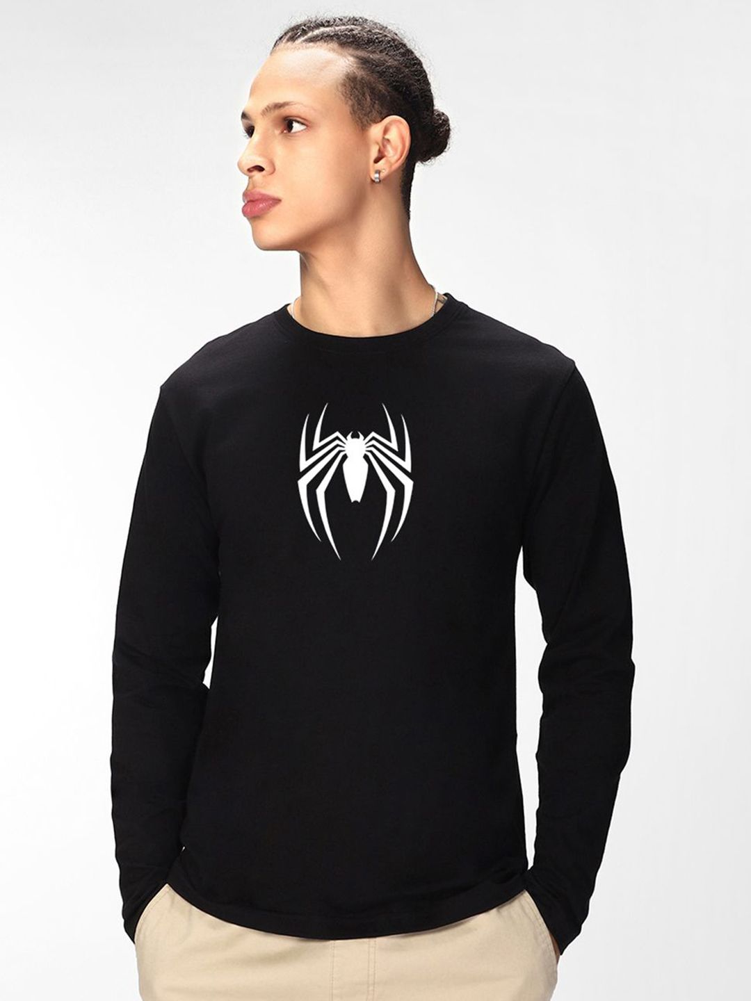 Bewakoof Men Graphic Printed Round Neck Cotton Spider-Man T-shirt