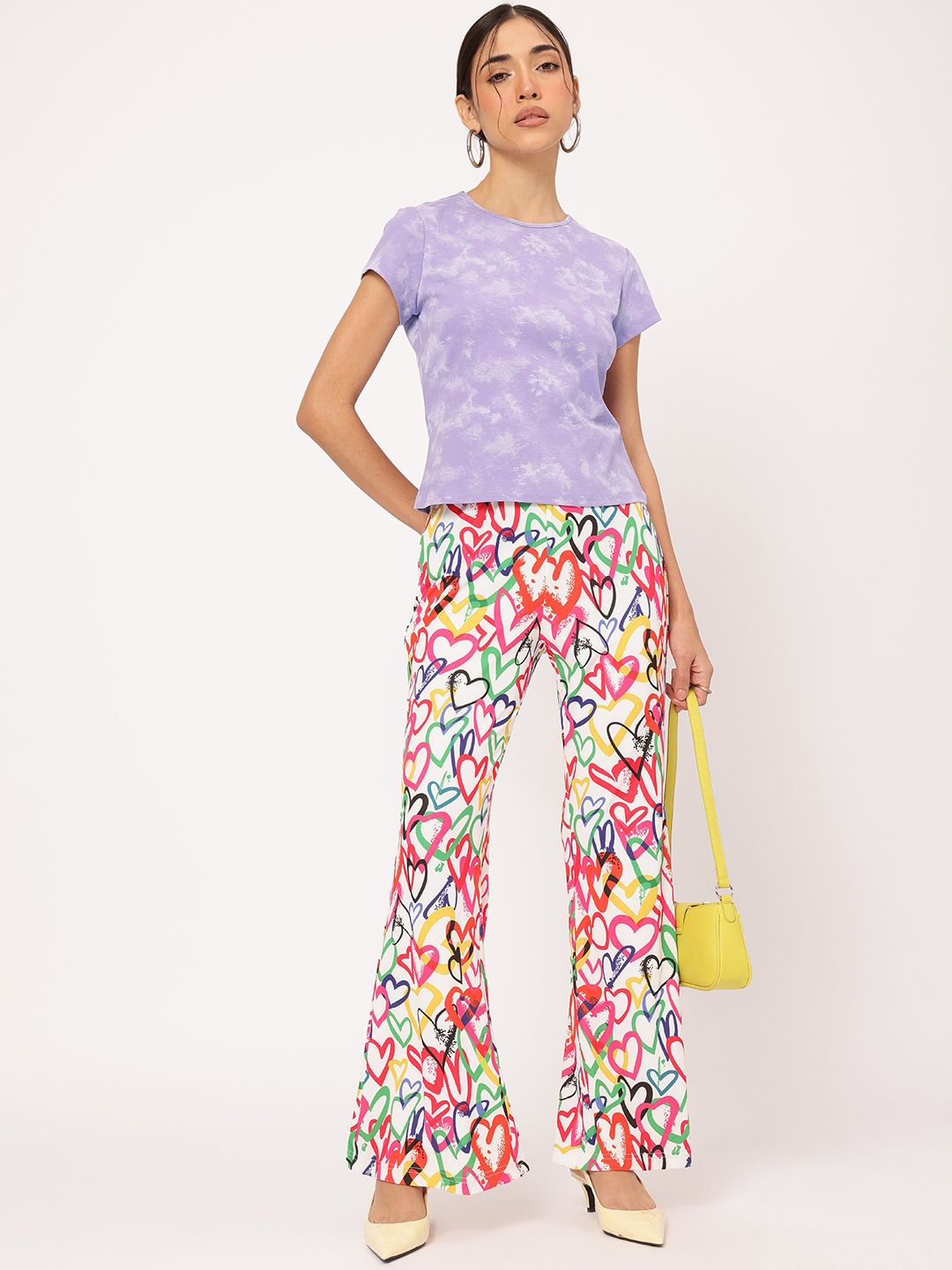 DressBerry Chic Comfort Round Neck Tie & Dye Dyed Tee