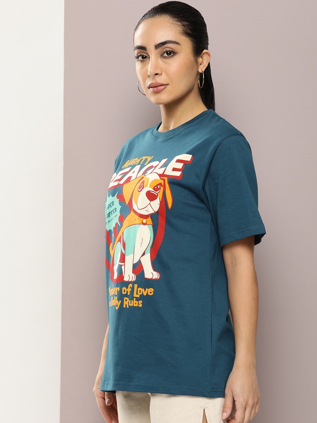 DILLINGER Graphic Printed Oversized Pure Cotton T-shirt