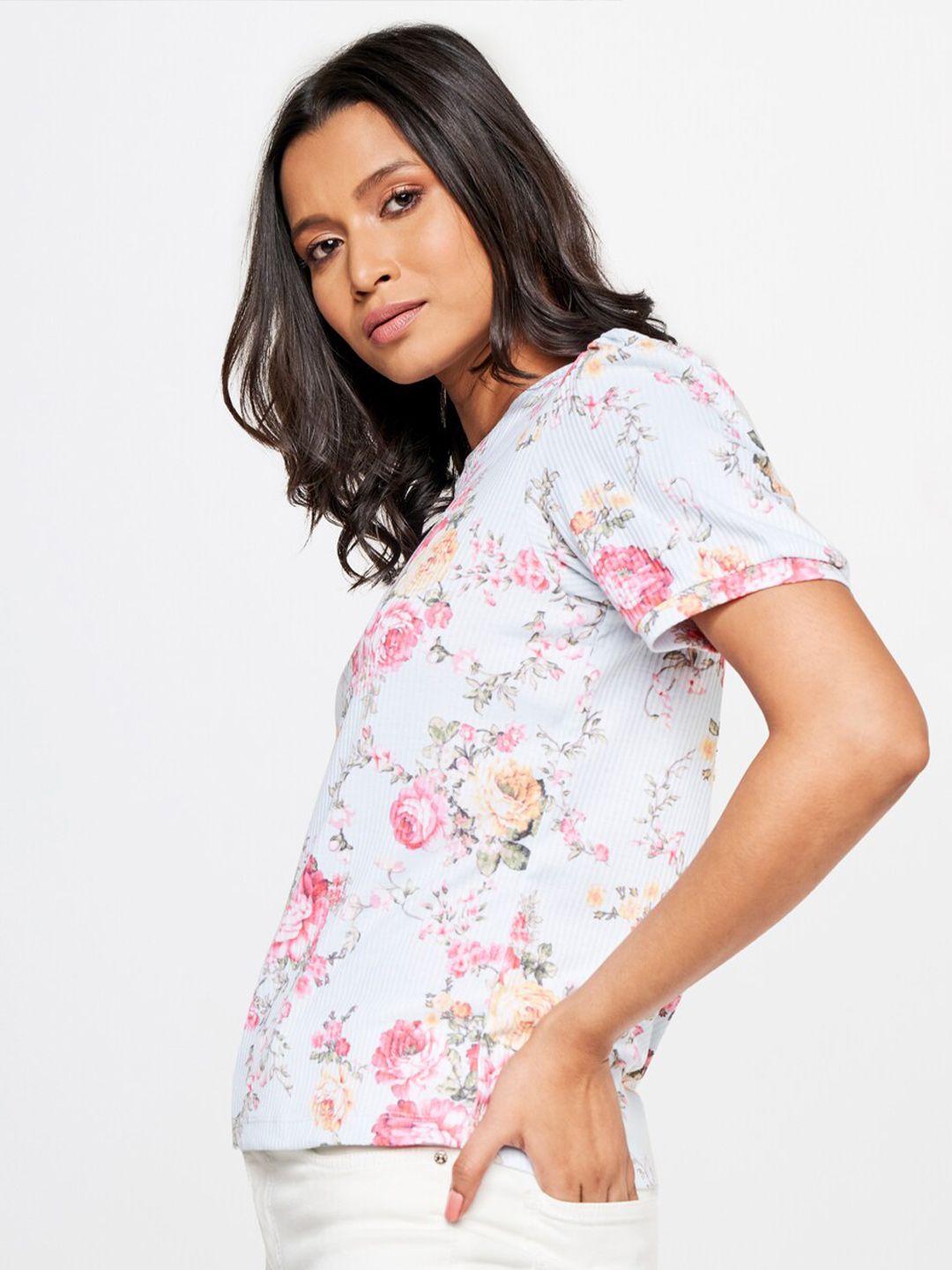 AND Floral Print Top