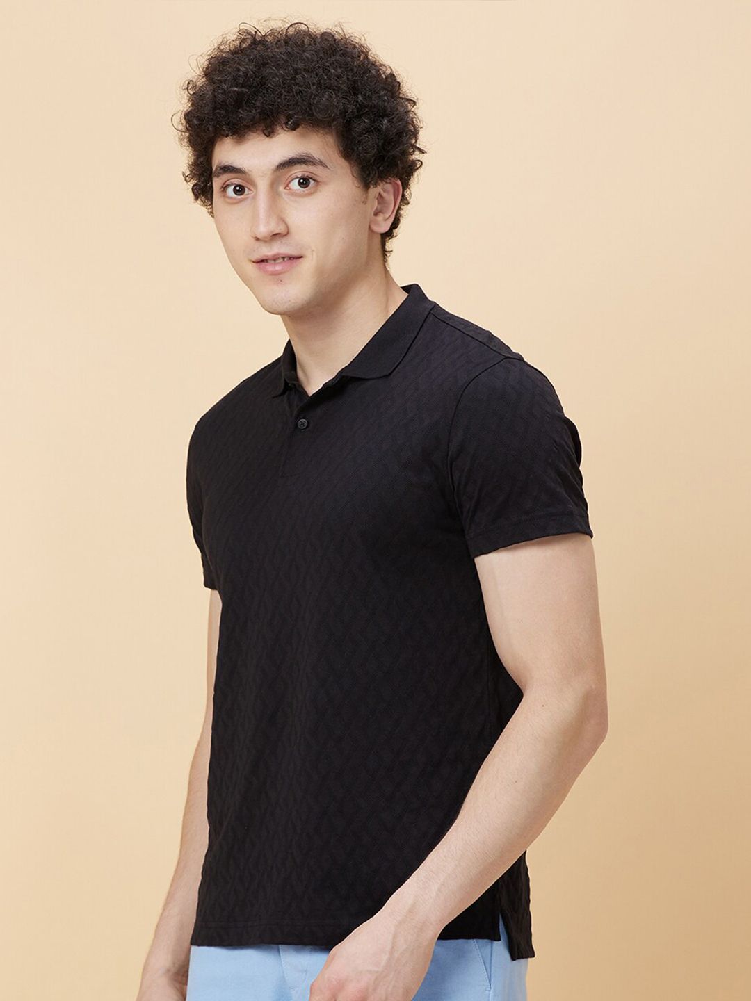 Being Human Self Designed Polo Collar Casual T-shirt