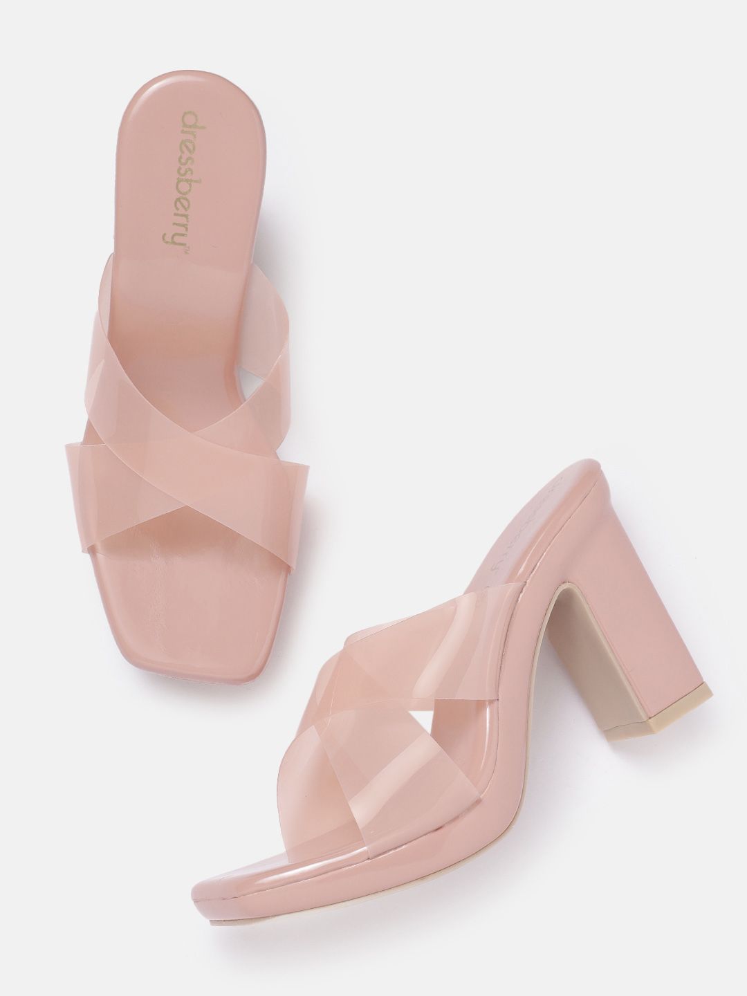 DressBerry Block Heeled Sandals