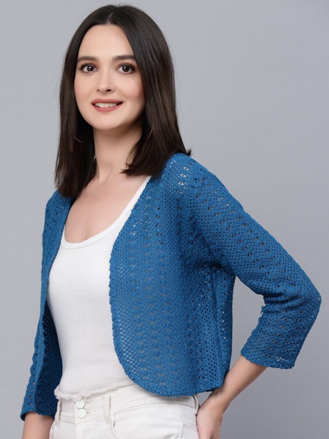 Style Quotient Women Cotton Crop Shrug