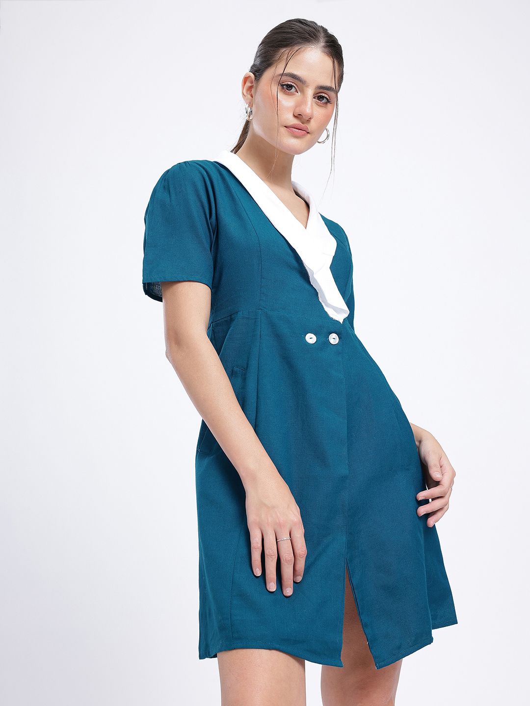 DressBerry Adorable Allure Wrap Style Mini Dress