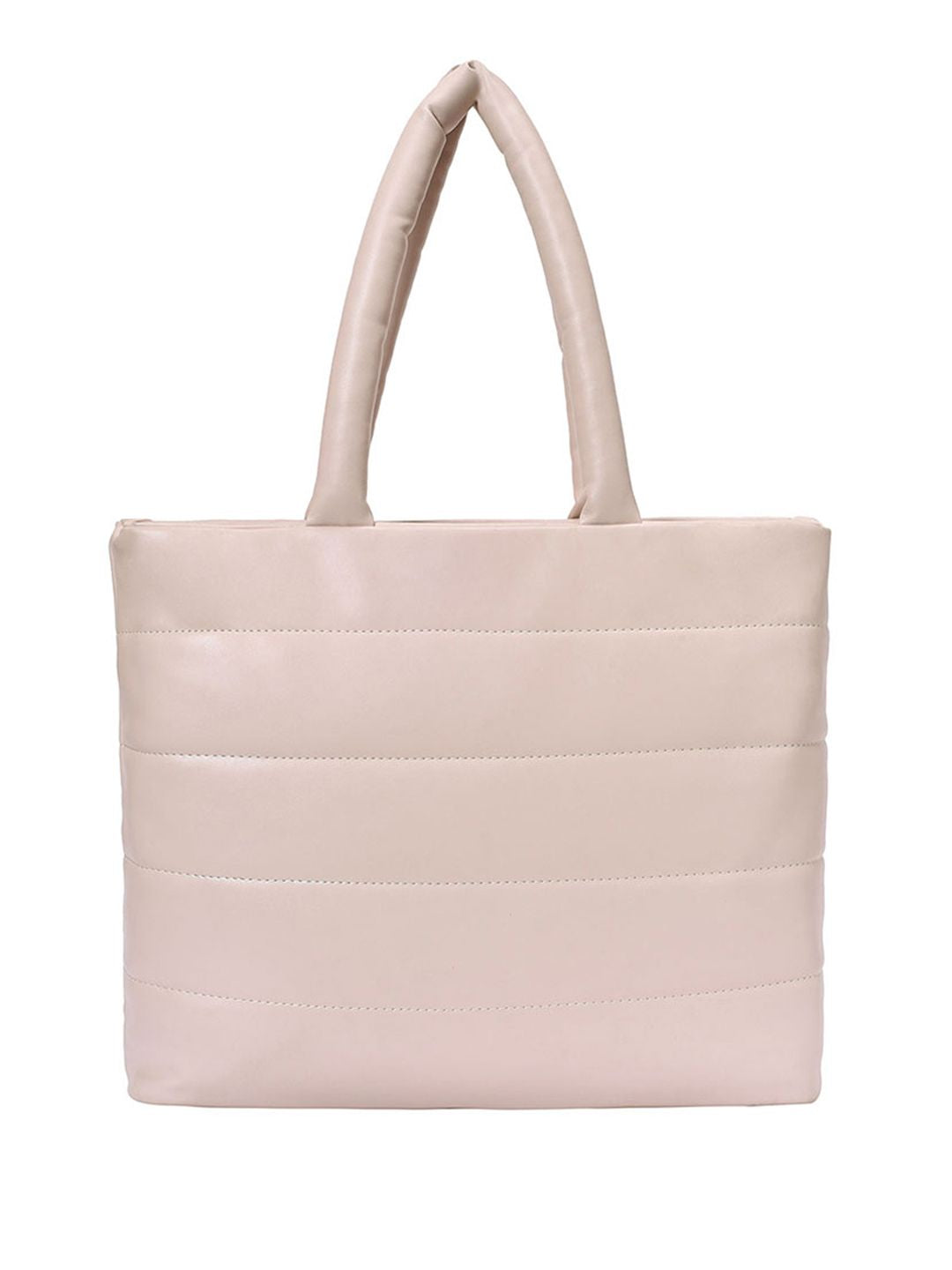 Lino Perros Oversized Structured Tote Bag with Quilted Detail