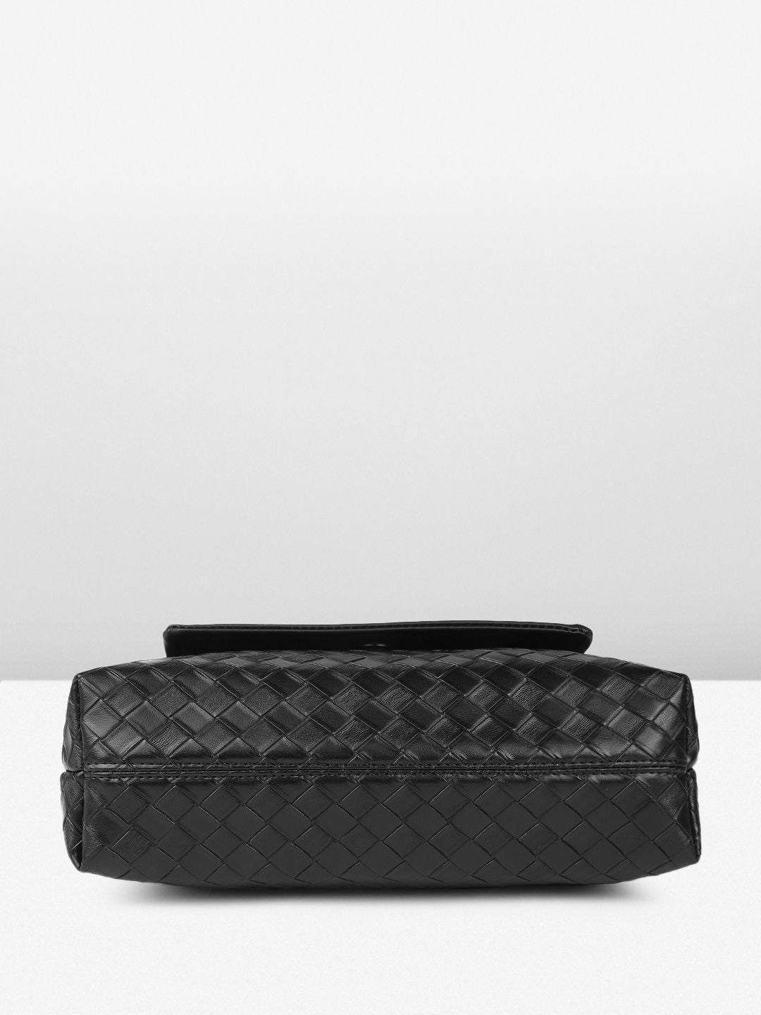 DressBerry Textured Structured Shoulder Bag with Quilted