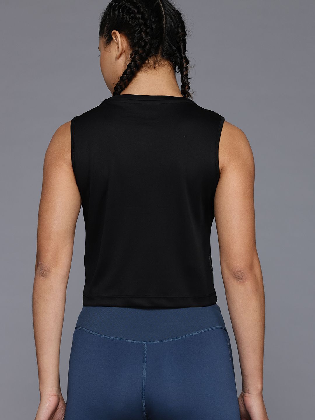 HRX by Hrithik Roshan Rapid-Dry Running Crop T-shirt