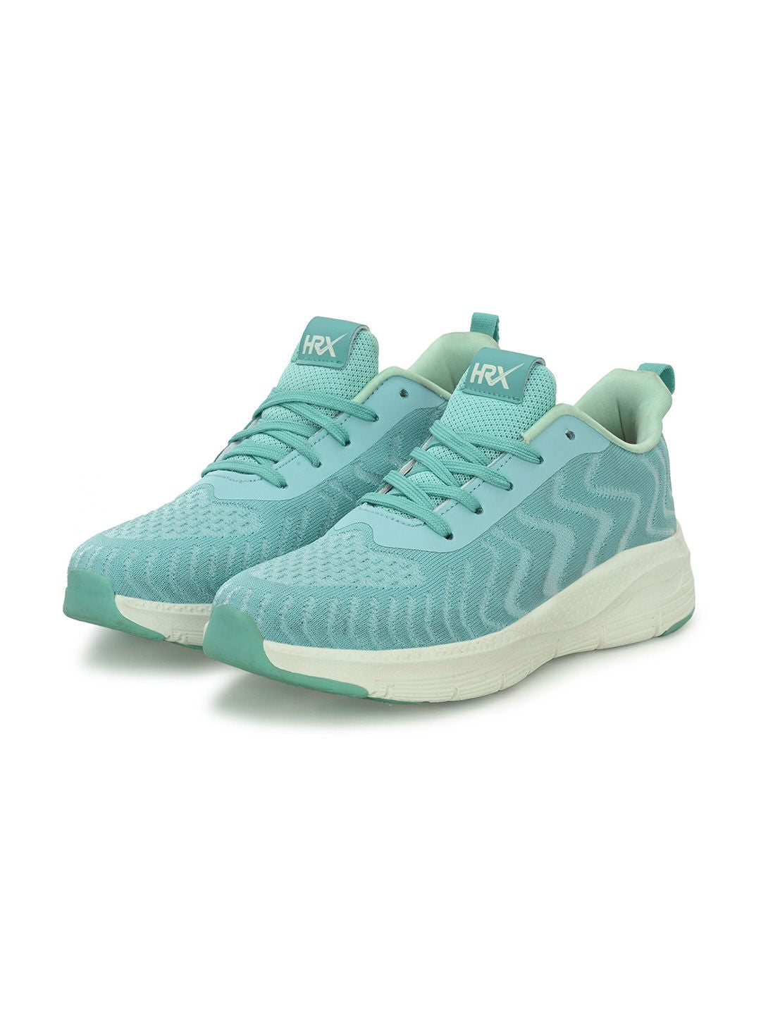 HRX by Hrithik Roshan Women Sea Green & White Memory Foam Mesh Running Shoes