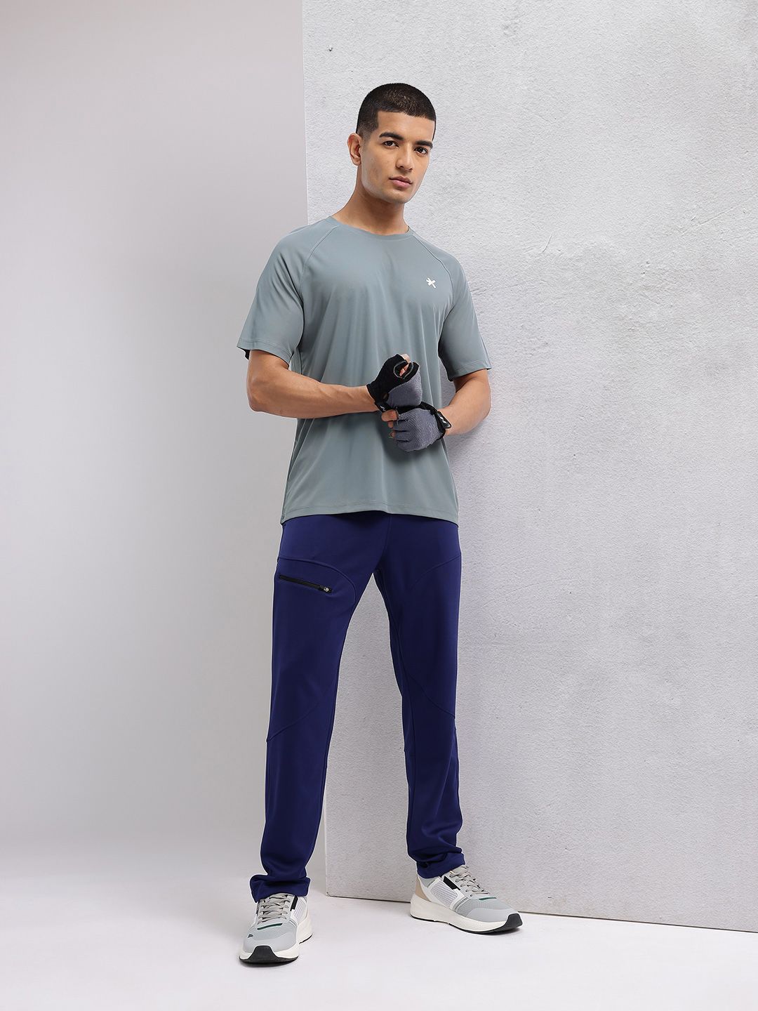 HRX by Hrithik Roshan Brand Logo Detail Raglan Sleeves Rapid-Dry Training T-shirt