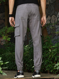 Thomas Scott Men Smart Slim Fit Mid-Rise Cargos Trousers