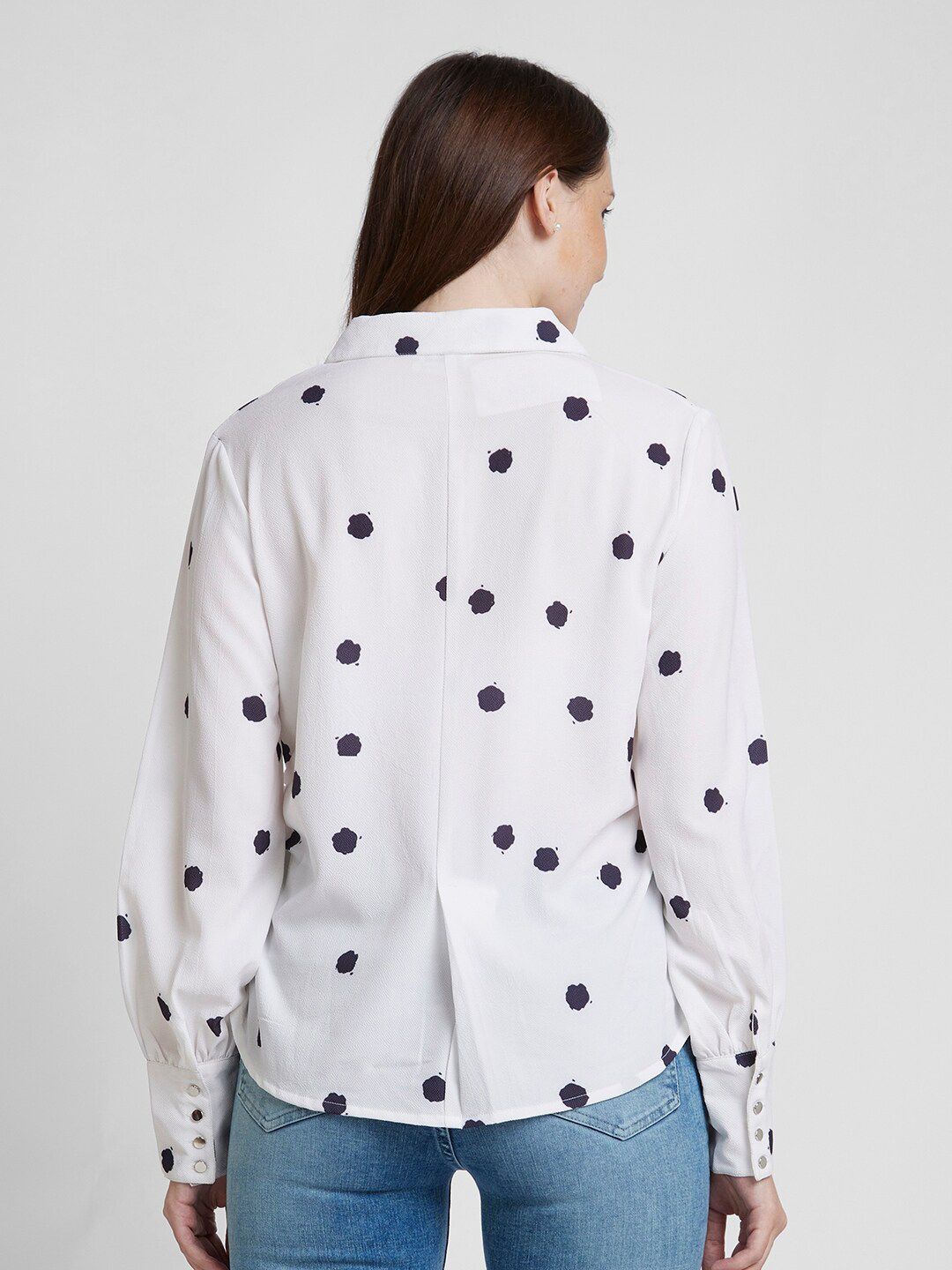 SPYKAR Classic Abstract Printed Spread Collar Opaque Cotton Casual Shirt
