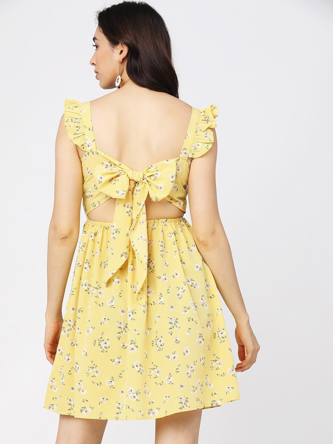 Tokyo Talkies Yellow Floral Dress