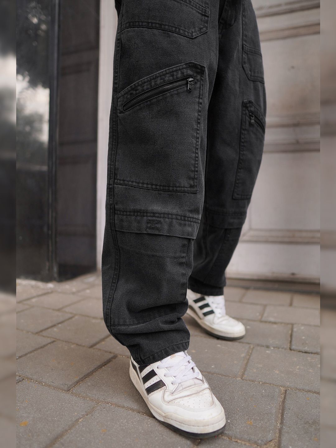 Powerlook Men Boyfriend Fit Cargo Jeans