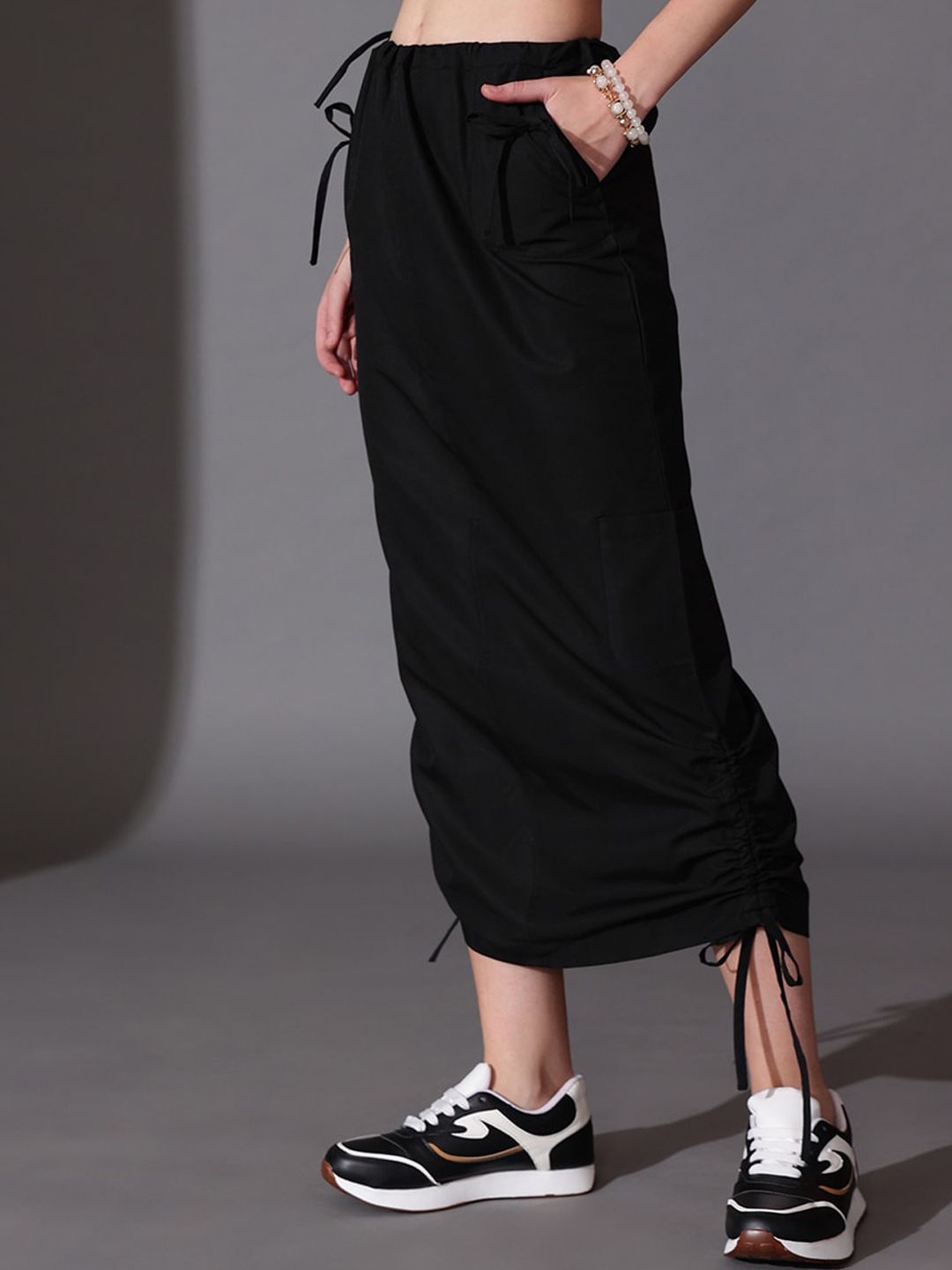 STREET 9 Pure Cotton Straight Midi Skirt