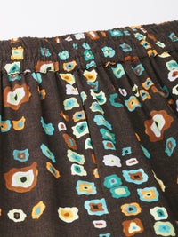 DressBerry Fusion Flair Bandhani Inspired Wide Leg Trouser