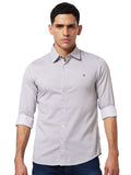 SPYKAR Slim Fit Textured Self Design Opaque Cotton Casual Shirt