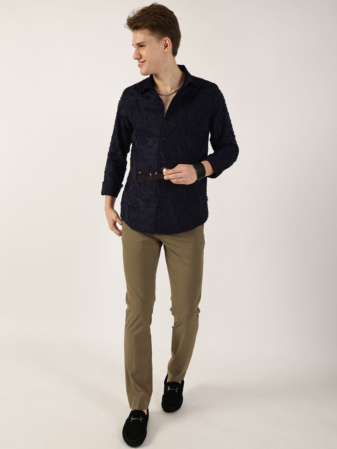 Thomas Scott Men Premium Slim Fit Opaque Casual Shirt