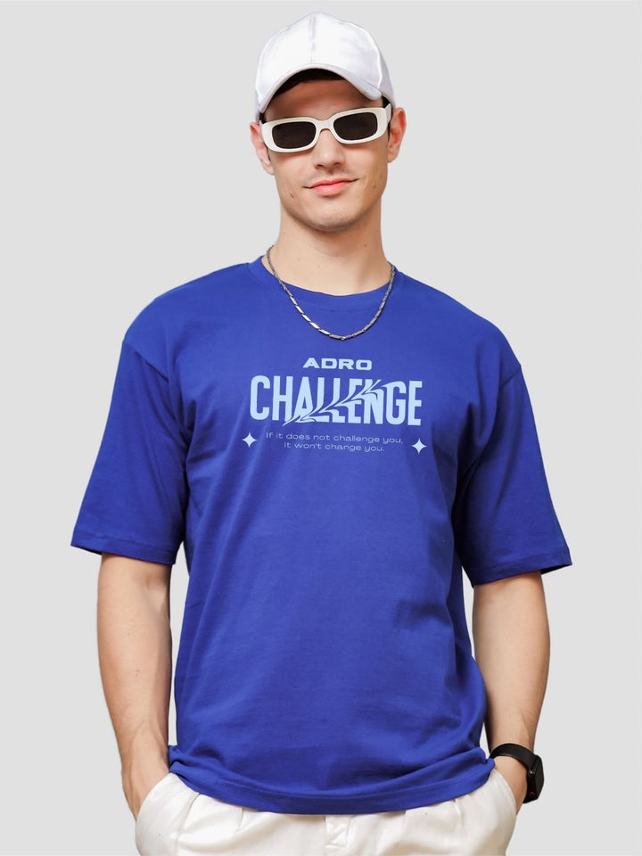 ADRO Men Printed Applique T-shirt