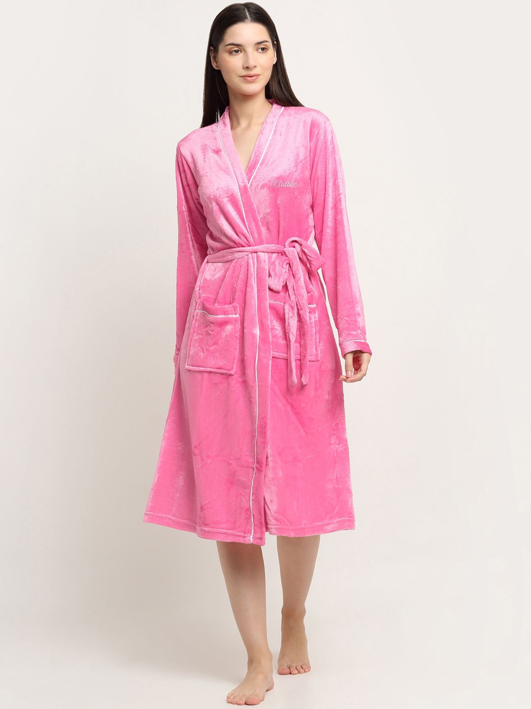 KLOTTHE Woolen Bath Robe With Belt