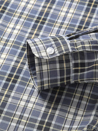 THE BEAR HOUSE Slim Fit Checked Pure Cotton Casual Shirt