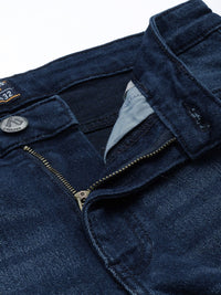 The Indian Garage Co Men Slim Fit Light Fade Stretchable Jeans