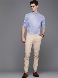 Raymond Contemporary Fit Checked Pure Cotton Semiformal Shirt