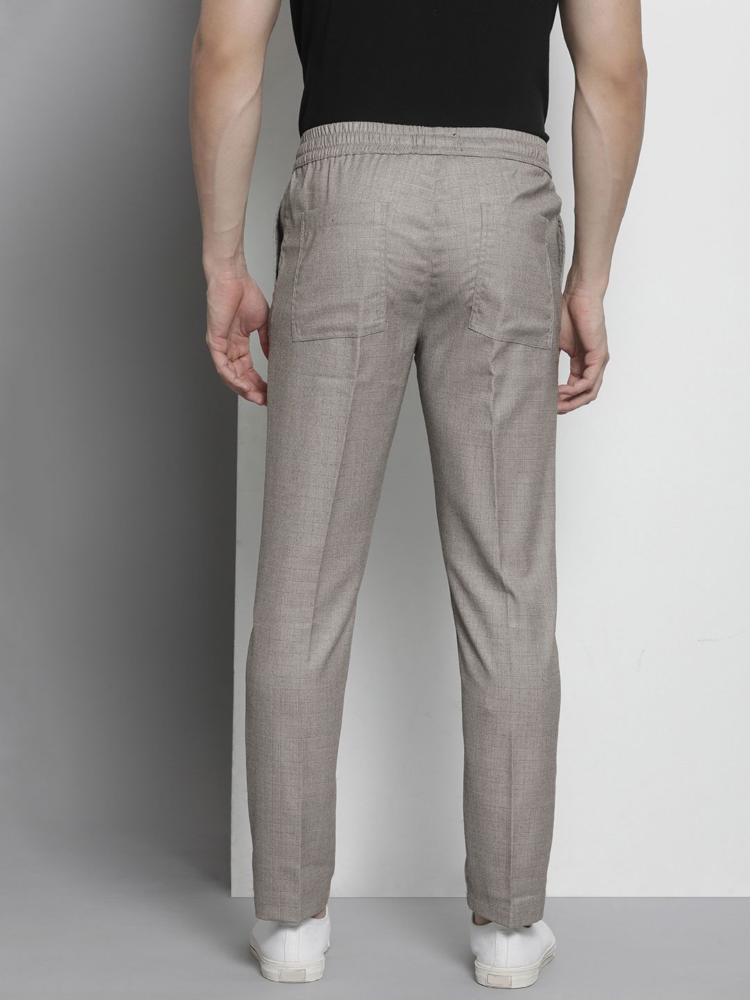 The Indian Garage Co Men Regular Fit Pleated Trousers