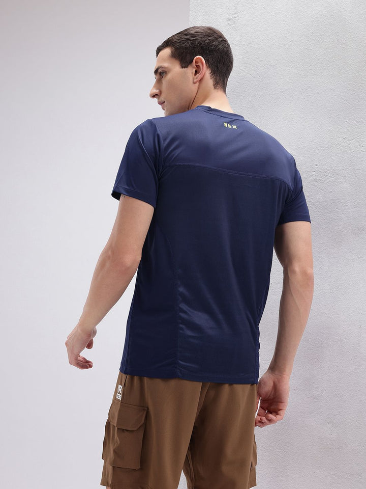 HRX by Hrithik Roshan Men Striped Rapid Dry Training T-shirt