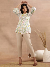 W Floral Printed Top