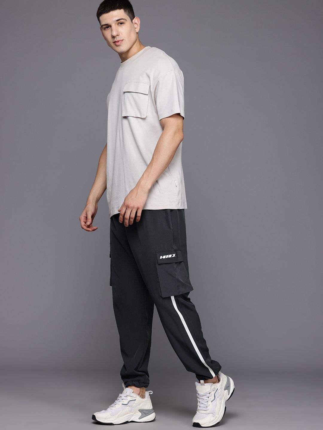 HRX by Hrithik Roshan Men Brand Logo Print Casual Joggers